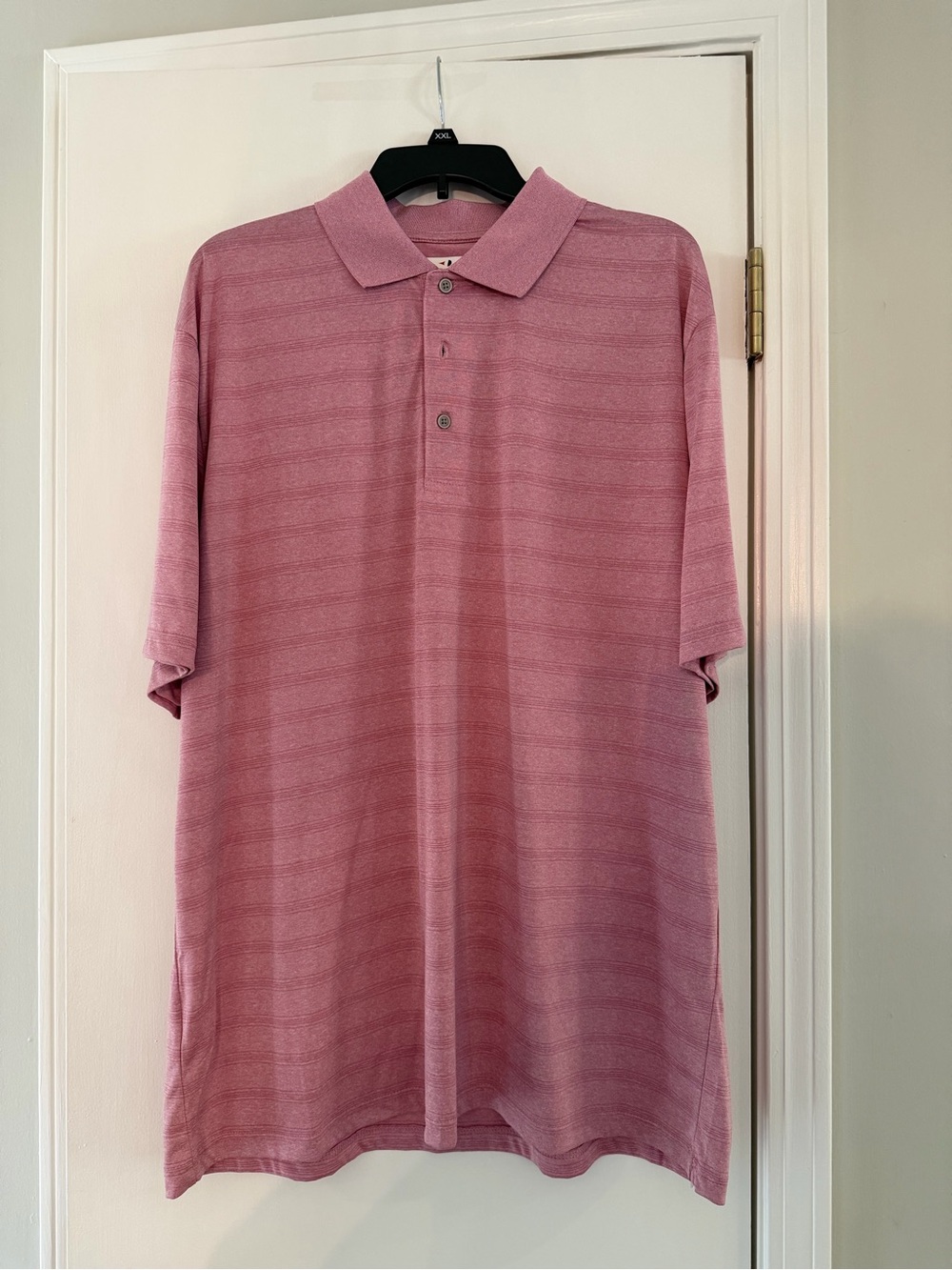 Grand Slam Men's Heathered Pink Polo Shirt